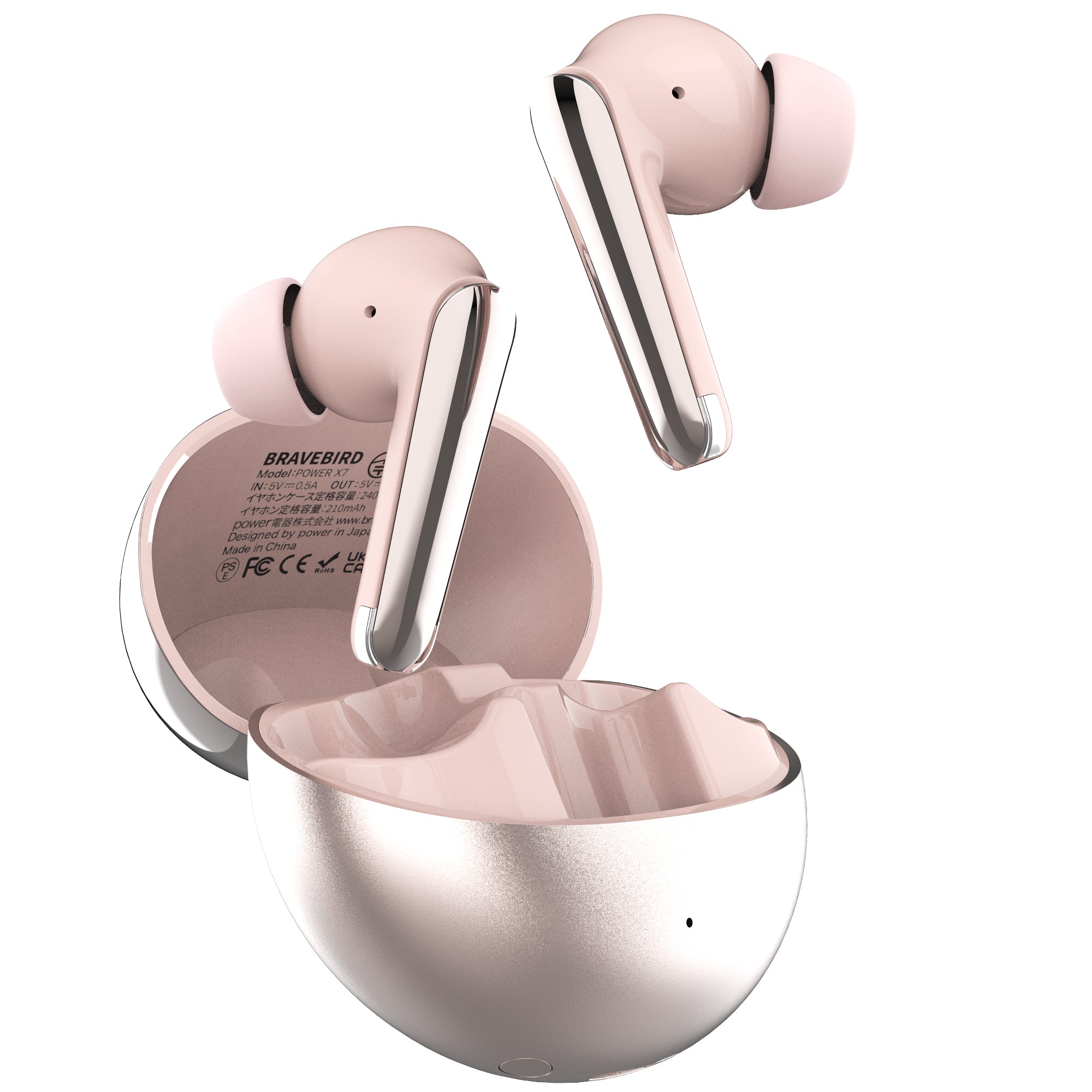 POWER X7 ワイヤレスイヤホン ] 3.10mm複合フィルムホーン Bluetooth